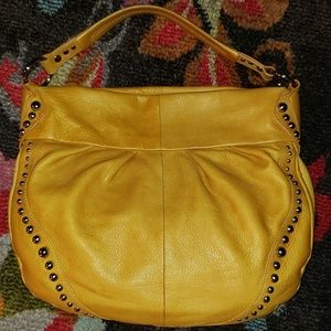 B.Makowsky mustard yellow purse